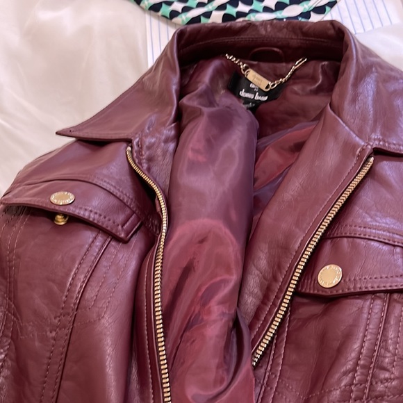 Faux leather jacket,w pockets., lined inside - Picture 4 of 5